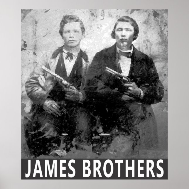 POSTER SUD OUTLAWS FRANK & JESSE JAMES (Devant)