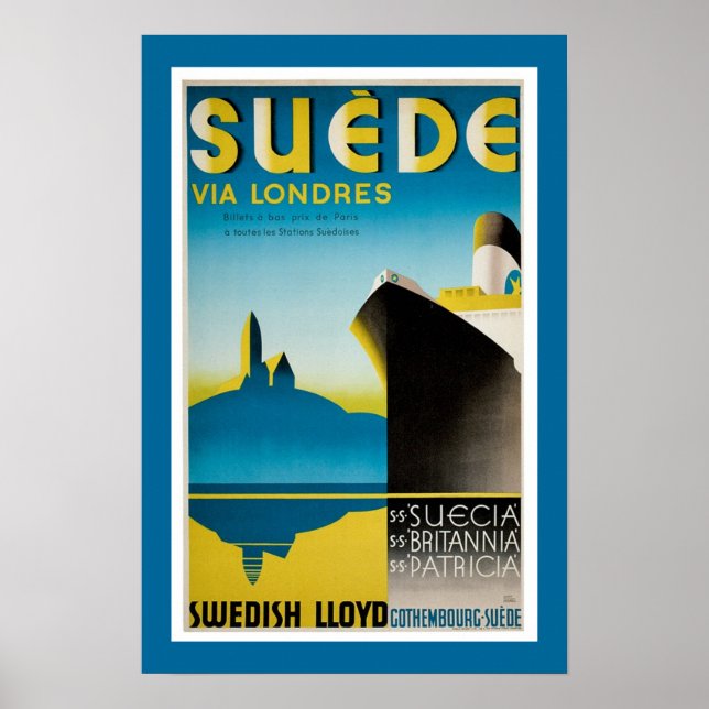 Poster Suede via Londres (Devant)