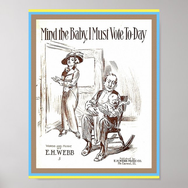 Poster Suffragette pour les droits de la femme Feuille de (Devant)