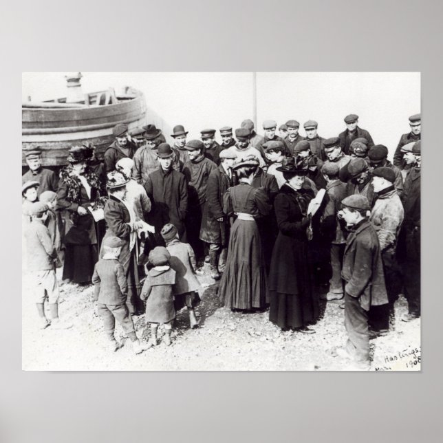 Poster Suffragettes à Hastings, 1908 (Devant)