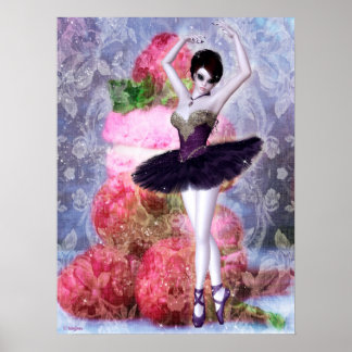 Poster Sugar Plum Fairy Ballerina Imaginaire Art
