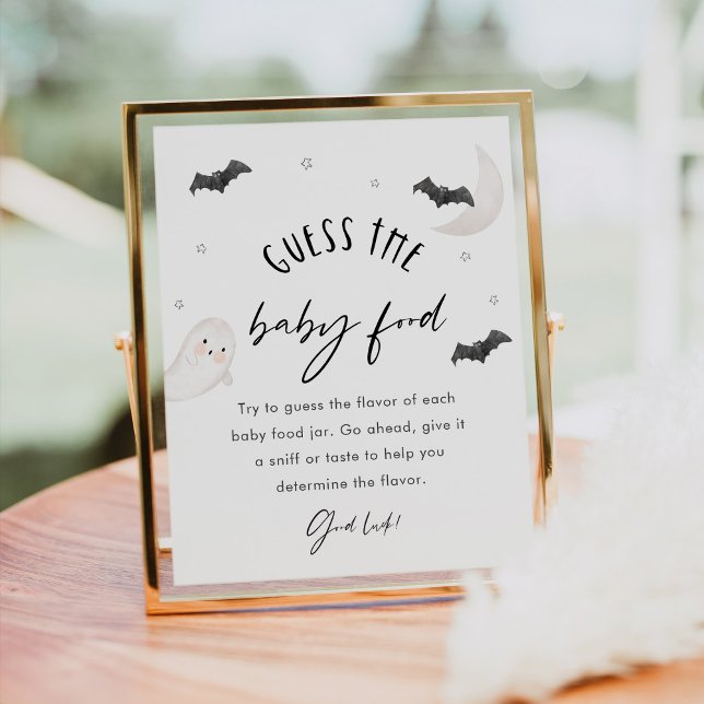 Poster SUGARBOO Guess the Baby Food Game Signe (Créateur téléchargé)