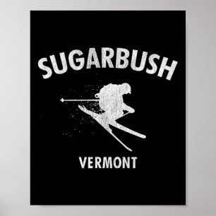 Poster Sugarbush Ski Tee Vermont Ski