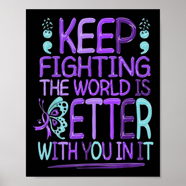 Poster Suicide Awareness Suicide Prevention Suprt Survivo (Devant)