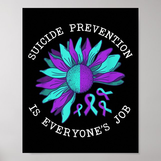 Poster Suicide Awareness Suicide Prevention Suprt Survivo (Devant)