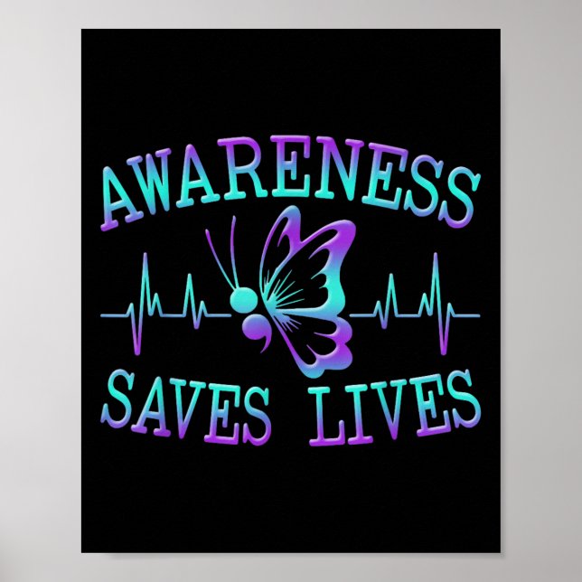 Poster Suicide Awareness Suicide Prevention Suprt Survivo (Devant)