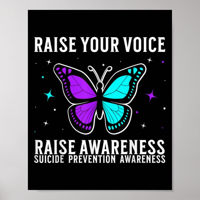 Poster Suicide Awareness Suprt Suicide Prevention Awarene (Devant)