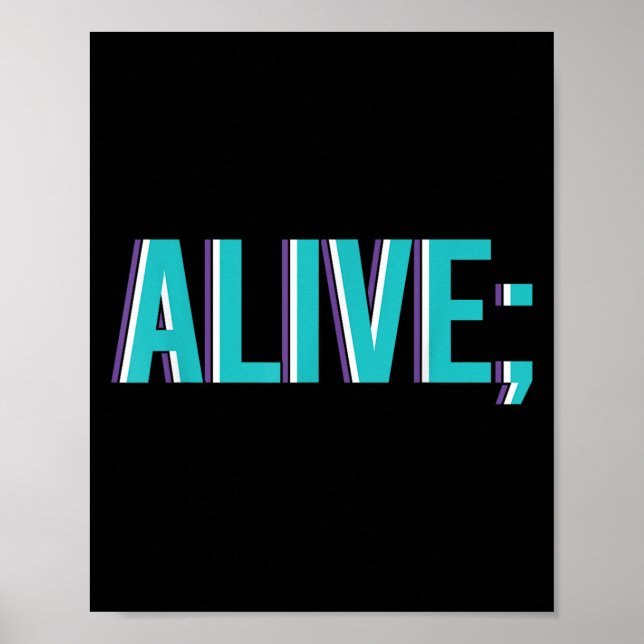Poster Suicide Prevention Alive _ I For Suprters  (Devant)