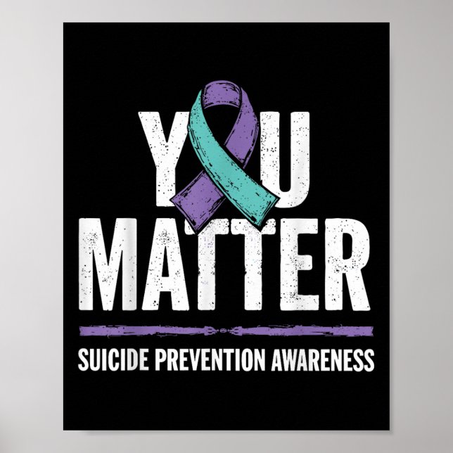 Poster Suicides Prevention Shirts Suicide Awareness  (Devant)