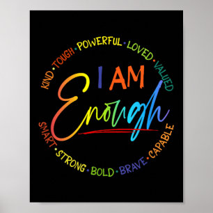 Poster Suis-Je Assez, Gentil, Puissant, Aimé, Préféré, In