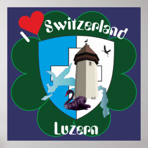 Poster suisse de Lucerne