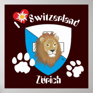 Poster suisse de Zurich