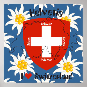Poster Suisse, Suisse, Svizzera, Svizra, Suisse