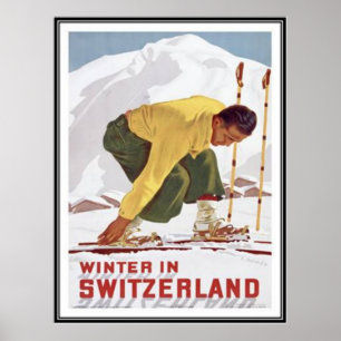 Poster Suisse vintage -