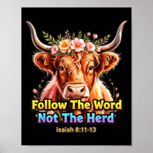 Poster Suivez la Parole et non le Troupeau Christianisme