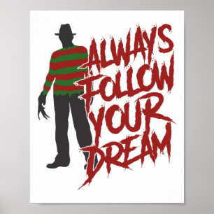 Poster Suivez Toujours Vos Rêves Halloween Scandale Nuit