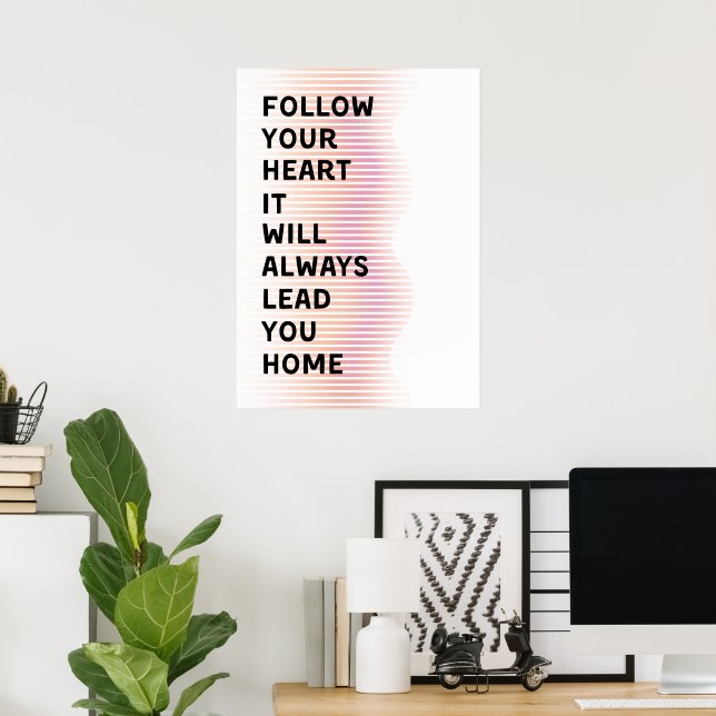 Poster Suivez votre coeur (Bureau à domicile)