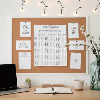 Poster Suivi de défis Soft 75 pour les habitudes