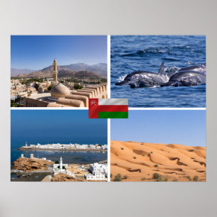 Poster Sultanate of Oman landmarks