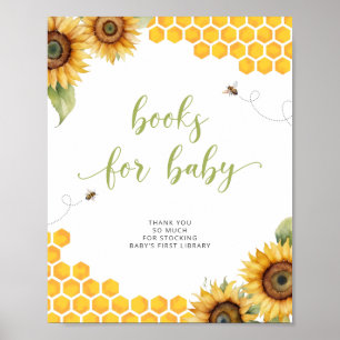 Poster Summer Honey Bee Baby shower Livres Pour Baby Post