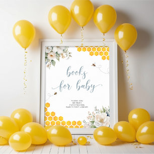 Poster Summer Honey Bee Baby shower Livres Pour Bébé