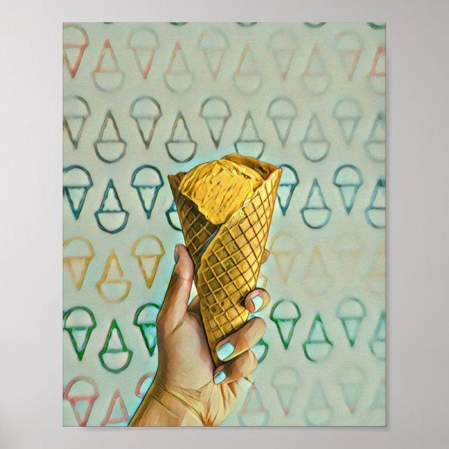 Poster Summer ice cream lovers (Devant)