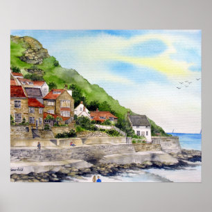 Poster Summer in Runswick Bay by Farida Greenfield
