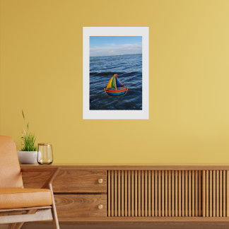 Poster Summer Sailboat — colors on a journey