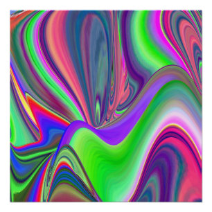 Poster Summerfeel, Rainbowart 3D Abstrait