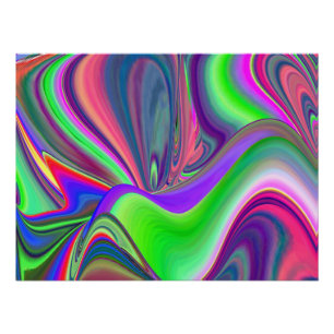Poster Summerfeel, Rainbowart 3D Abstrait