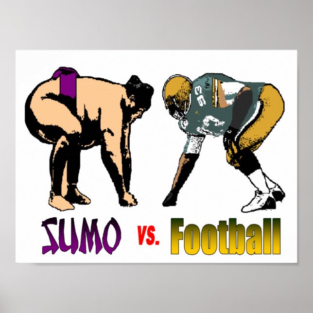 Poster Sumo vs Football (Devant)