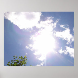 Poster Sun Beam and Clouds