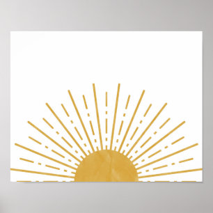 Poster Sun Poster, Sun Art Print, Sun Wall Art, Sun Art