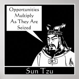 Poster Sun Tzu -- Stratège militaire chinois