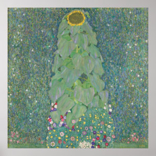 Poster Sunflower — Gustav Klimt (1907/08)