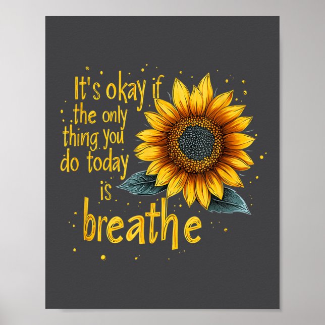 Poster Sunflower Suicide Awareness  (Devant)