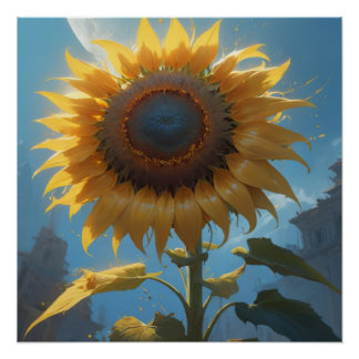 Poster sunflower wall art