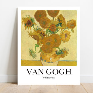 Poster Sunflowers par Vicent van Gogh