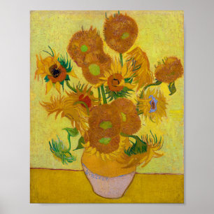 Poster Sunflowers, Vincent van Gogh