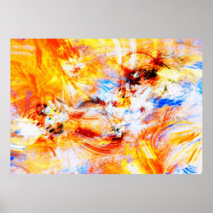 Poster Sunlight. Abstract beautiful multicolor bright art