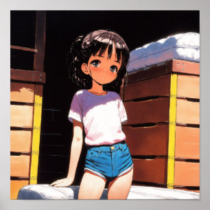 Poster Sunny Day Anime Girl