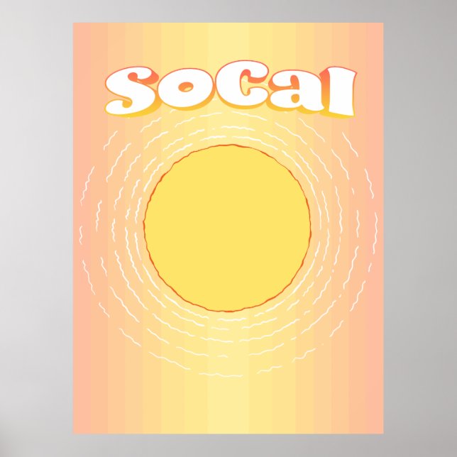 Poster Sunny SoCal (Devant)