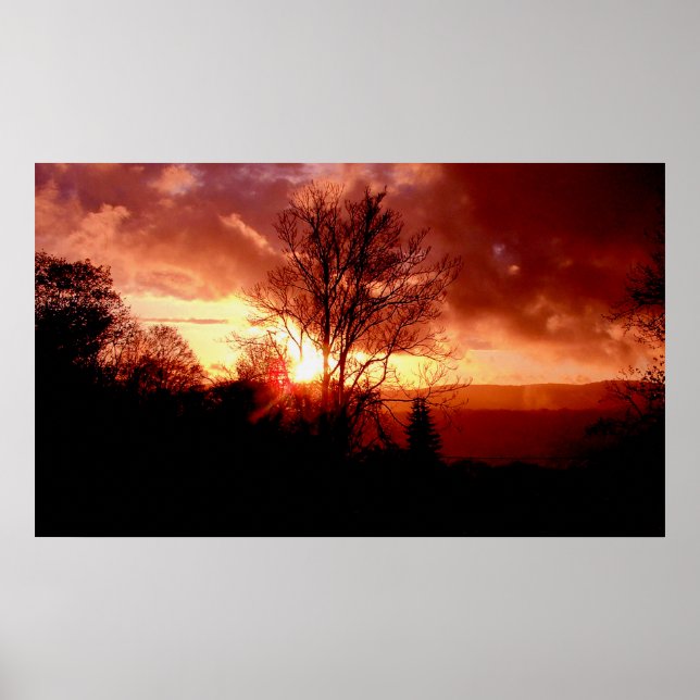 Poster Sunrise aux fraises (Devant)