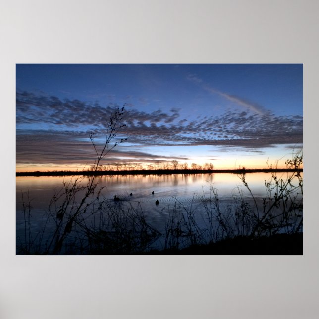 Poster Sunrise de Chasseur de Canards de l'Arkansas (Devant)