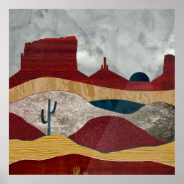 Poster Sunrise du désert