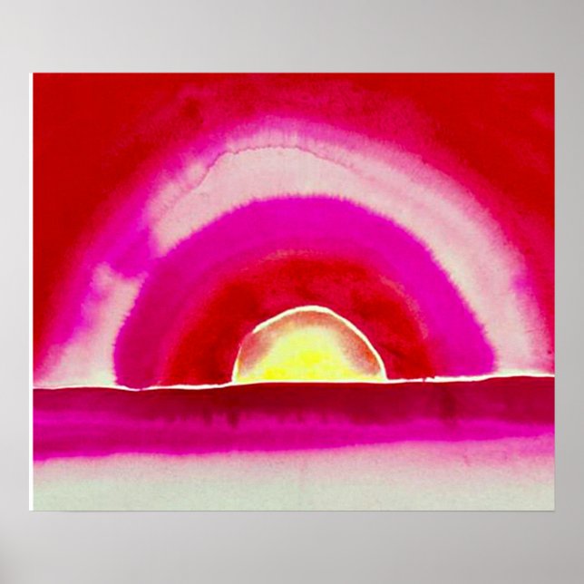 Poster Sunrise, Georgia O'Keeffe, (Devant)