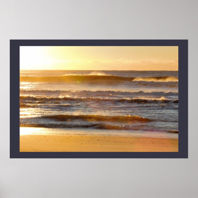 Poster Sunrise Ocean Photo (Devant)