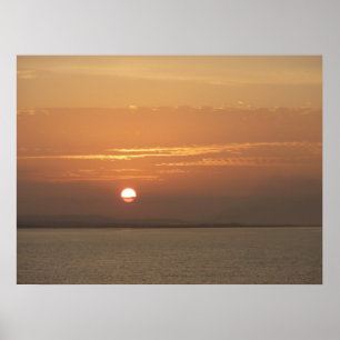 Poster Sunrise over Aruba I Caribbean Seascape