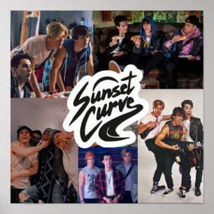 Poster Sunset Curve Collage from JATP