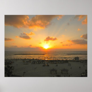 Poster Sunset de Tel Aviv
